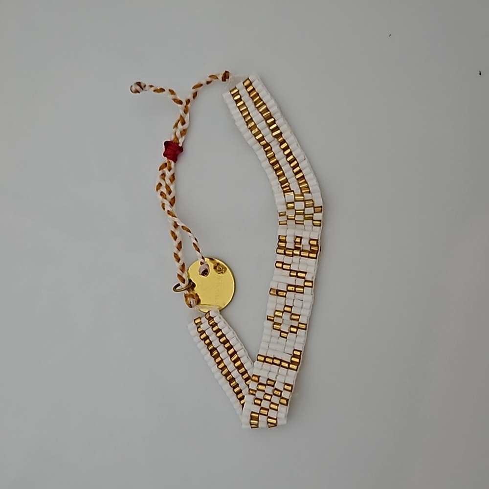 Love seed bead bracelet